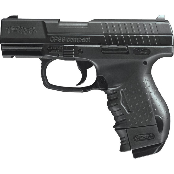 Пистолет пневматический UMAREX WALTHER CP 99 COMPACT чёрный с чёрной рукояткой 5.8064